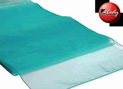 Table Runner Turquoise - Organza at Cody Party Store & Rentals