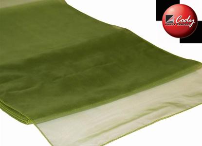 Table Runner Willow Green - Organza at Cody Party Store & Rentals