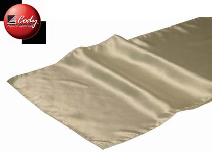 Table Runner Ivory - Satin at Cody Party Store & Rentals