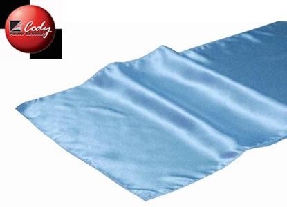 Table Runner Light Blue - Satin at Cody Party Store & Rentals