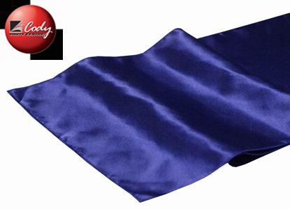 Table Runner Navy Blue - Satin at Cody Party Store & Rentals
