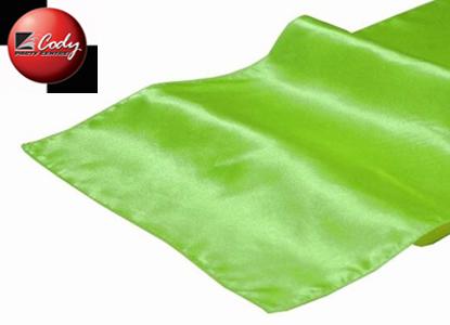 Table Runner Apple Green - Satin at Cody Party Store & Rentals