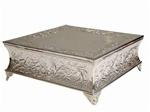 Cake Plateau Eden 22"  Silver at Cody Party Store & Rentals
